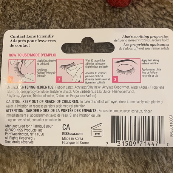 NWT Kiss Natural Lash Strip Lash Adhesive Bundle - Picture 3 of 5
